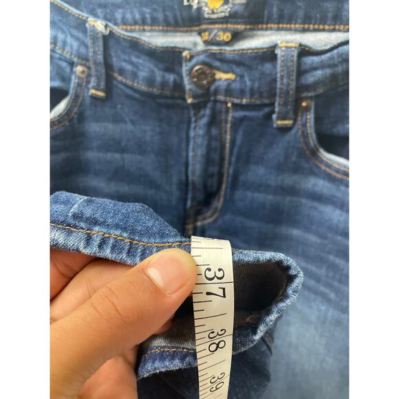 Lucky Brand Lola Womans Dark Denim Straight Ankle Jeans Size 10 - Picture 3 of 6